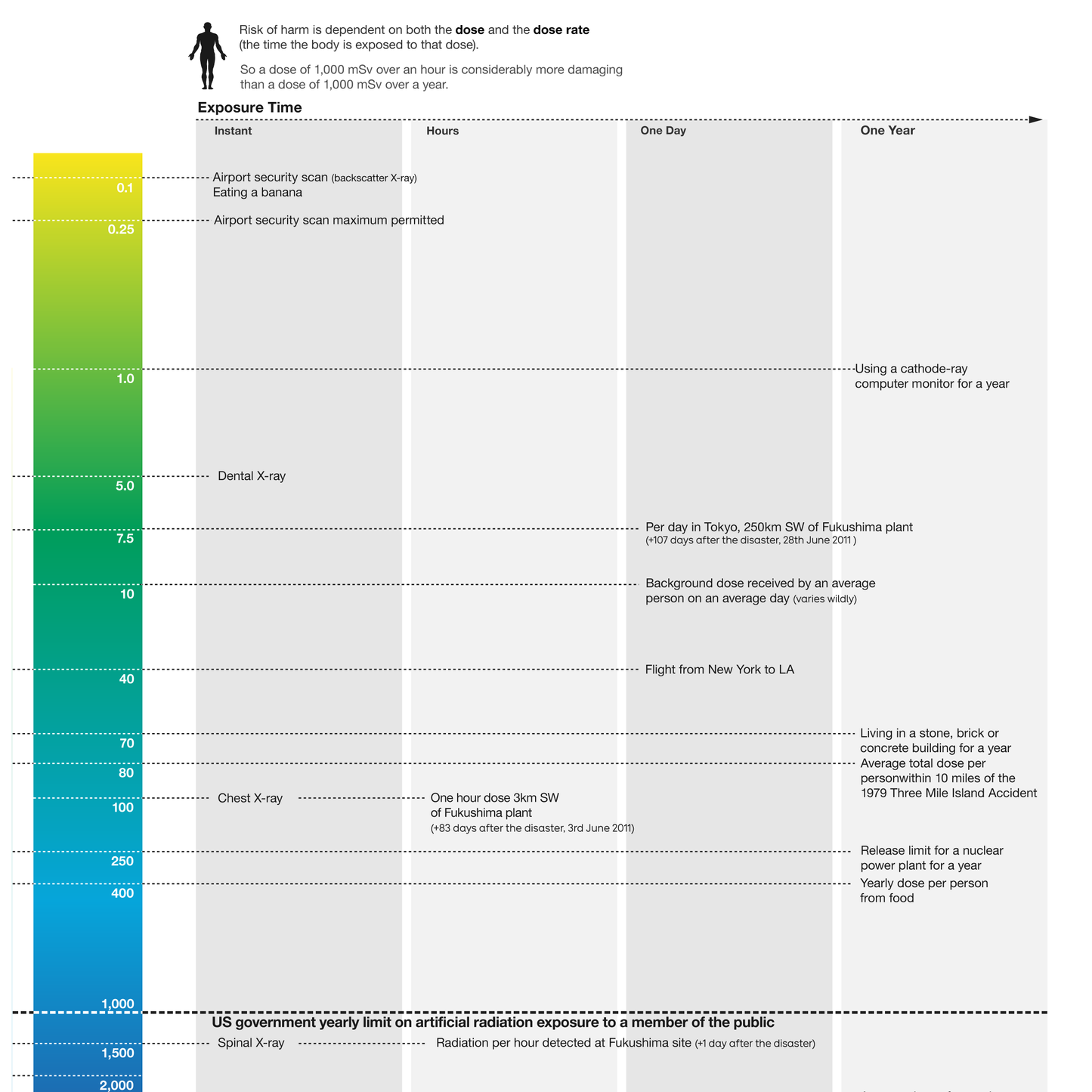 Radiation Dosage Chart - PRINT-IT-YOURSELF DOWNLOAD